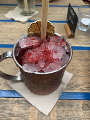 Raspberry mule   at Mazel Tov in Budapest