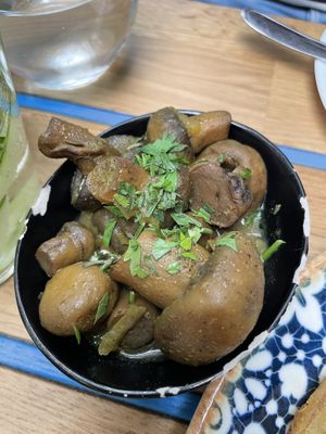 Mushrooms  at Mazel Tov in Budapest