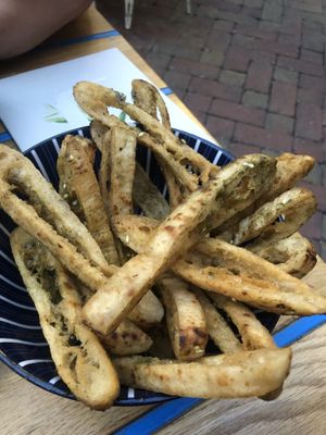 Zaatar sticks   at Mazel Tov in Budapest