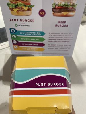 Sustainability facts  at PLNT Burger - Florida Ave in Washington
