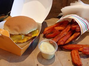 Mushroom BBQ bacon burger at PLNT Burger - Florida Ave in Washington
