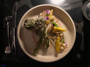 Fried broccolini at Rogue Bistro in Newstead
