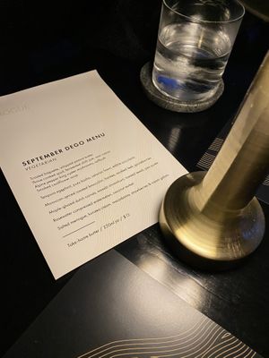 Sept menu at Rogue Bistro in Newstead