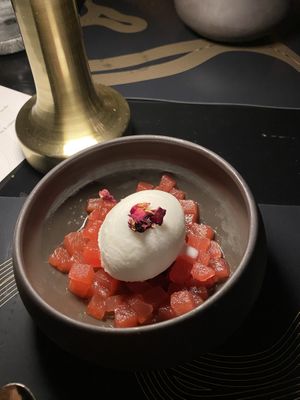 Watermelon dessert at Rogue Bistro in Newstead