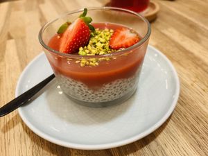 Chia pudding  at La Plume Végétale in Aix-en-provence