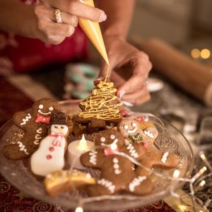 Glazed vegan gingerbreads at Vegan Desserts in Paphos