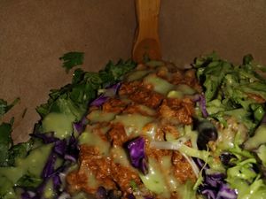 Huarache! Mild salsa is life! at Flacos in Berkeley