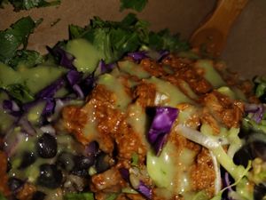 Huarache! Mild salsa is life! at Flacos in Berkeley