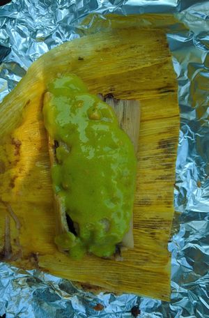 Tamal Poblano. at Flacos in Berkeley