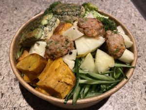 Salad 2.0 via UberEats (you can customize the toppings) at aone Eatery in Taipei