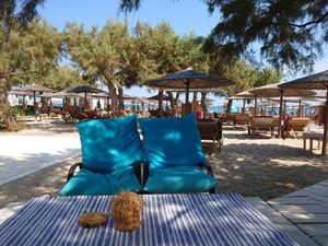 Seating area at Seacret in Zakinthos