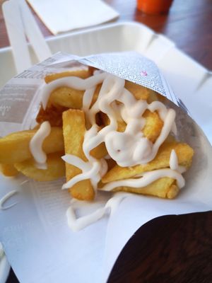 Chips at Falafel n' Juice in Oslo