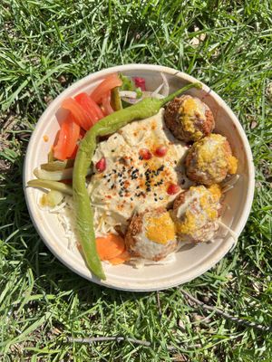 The falafel salad  at Falafel n' Juice in Oslo