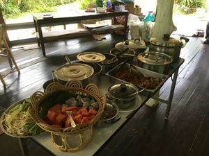Vegan stew and soup at Orchid Spa in Koh Tao