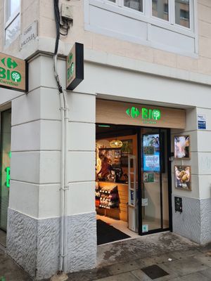 From outside at Carrefour Bio in Barcelona
