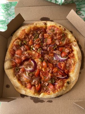 Vegan tuna melt at New York Pizza in Goes