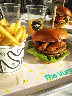 Teriyaki burger at The Vurger Co in Brighton