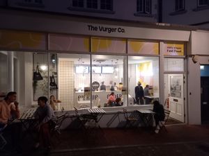 Outside of shop at The Vurger Co in Brighton