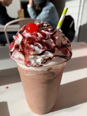 Vegan ‘Black Forest Gateau’ Milkshake - Valentines special  at The Vurger Co in Brighton