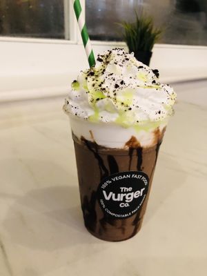Mint Choco Cookie Milkshake   at The Vurger Co in Brighton
