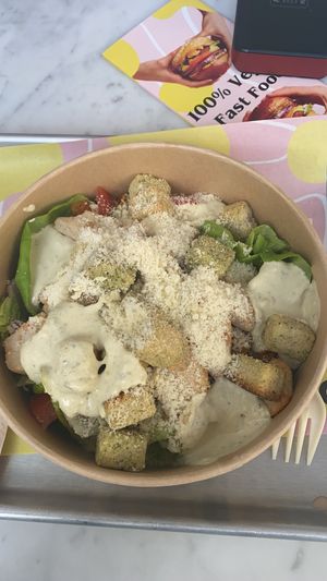 Vegan chicken Cesar salad  at The Vurger Co in Brighton