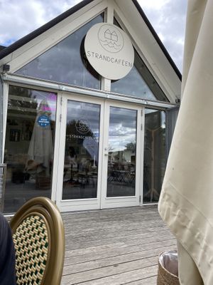 Outside  at Strandcaféen in Broendby