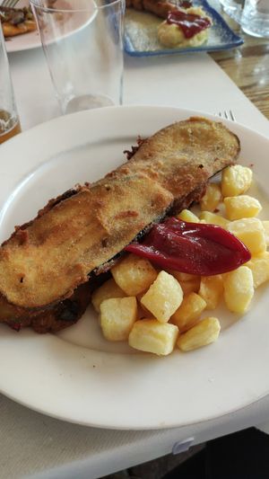 Cachopo vegetariano at Sidrería Restaurante El Puerto in Llanes