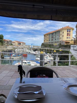 Vistas en la terraza  at Sidrería Restaurante El Puerto in Llanes