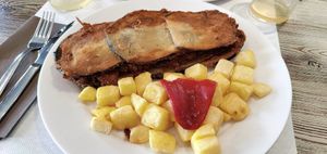 Cachopo vegetariano at Sidrería Restaurante El Puerto in Llanes