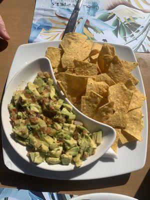 Avocado dip (vegan because there is no cheese, as requested)  at Cool Peppers in Zakynthos