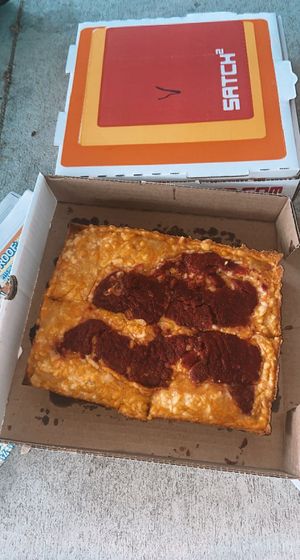 vegan cheese pizza  at Satch Squared in Gainesville