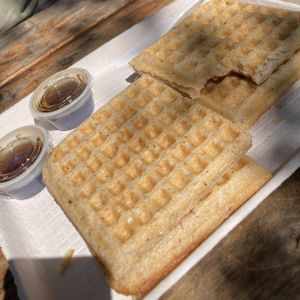 GF & Vegan Waffles. Pretty basic but also quite delicious.  at Satch Squared in Gainesville