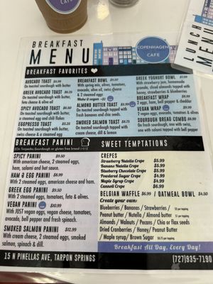   at Copenhagen Café in Tarpon Springs