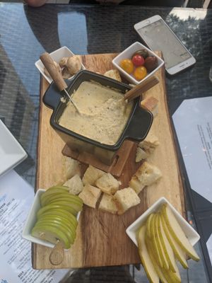 Vegan fondue at Friends of Dorothy Lounge in Kelowna
