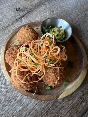 Vegan bitterballen  at Bouldergym BAZ in Zaandam