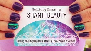 Business card and nails at Shanti Beauty by Samantha in Albir