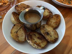 potatoes and gravy   at Bela in Northampton