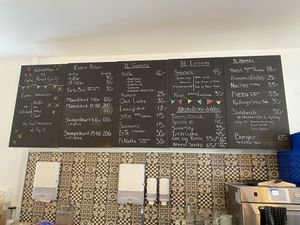 Menu  at Café Braetspil in Haslev