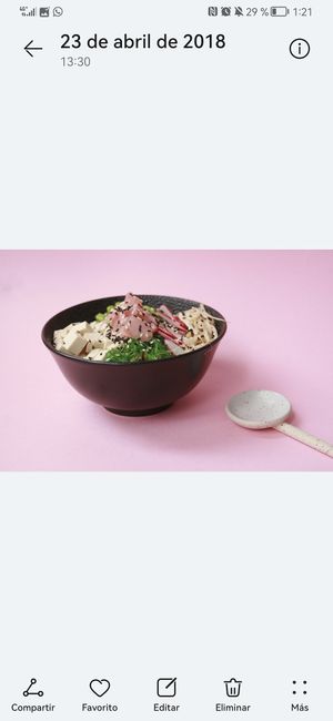 Vegan poké bowl (japonés) at Medrar Tierra in Colunga