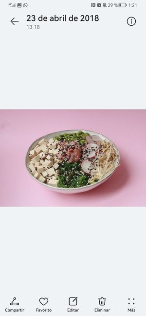 Vegan poké at Medrar Tierra in Colunga