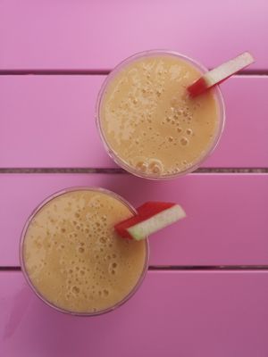 Smoothie at Medrar Tierra in Colunga