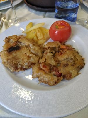 mushroom and onion patties at Restaurante La Costana in Granda