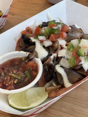 Mushroom tortillas  at Jajaja Mexicana - Hudson Yards in New York City