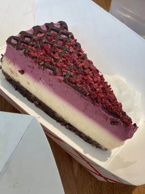 Strawberry cheese cake (deeeelicious)  at Jajaja Mexicana - Hudson Yards in New York City