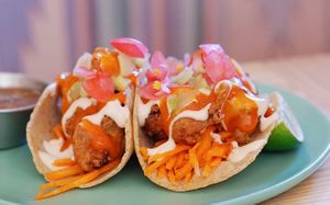 Buffalo Flower Taco at Jajaja Mexicana - Hudson Yards in New York City