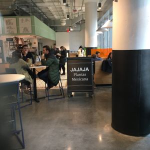 Indoor seating at Jajaja Mexicana - Hudson Yards in New York City