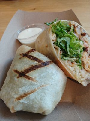 Burrito de pollo at Jajaja Mexicana - Hudson Yards in New York City