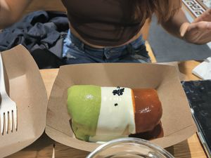 Chorizo burrito at Jajaja Mexicana - Hudson Yards in New York City