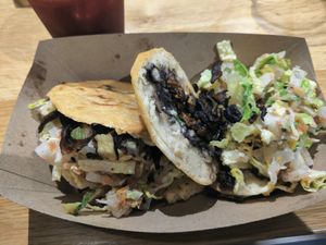 Chorizo gorditas at Jajaja Mexicana - Hudson Yards in New York City