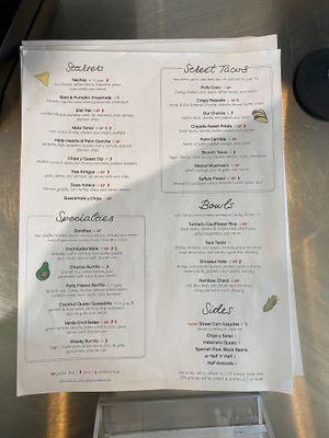 Meh-nu.  at Jajaja Mexicana - Hudson Yards in New York City